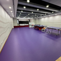Revêtement de sol sportif en PVC pour intérieur, pour tennis de table, antidérapant, amortissant et résistant à l'usure