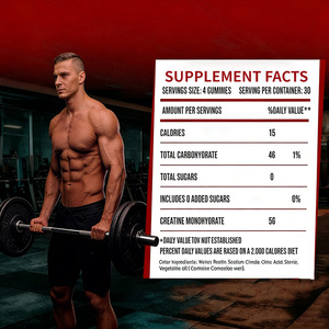 Creatina in Gommose Adatta ai <span class=keywords><strong>Vegani</strong></span> |   Supporta la resistenza e il recupero muscolare, ideale per gli appassionati di fitness e gli atleti - Product Image 6