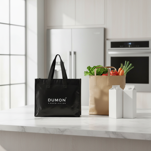 Bolsa <span class=keywords><strong>de</strong></span> Compras Reutilizable Personalizada <span class=keywords><strong>de</strong></span> Polipropileno Tejido, Ecológica, Plegable, Impermeable, con Impresión Serigrafiada, para Supermercado, Regalo, Tamaño Extra Grande - Product Image 2