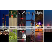 Lampu LED Tenaga Surya Berkedip untuk Peringatan, Penggunaan saat Berkemah, Mendaki, dan Visibilitas Malam Hari