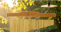 36 Tone Wind Chime With 10 Inch Cymbal Orff Percussion Instrument