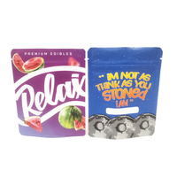 Les sacs faits sur commande de nourriture de fermeture éclair de 4x5 pouces 3.5g mylar de plastique de Matt imprimant votre logo tiennent la poche de papier d'aluminium pour l'emballage alimentaire