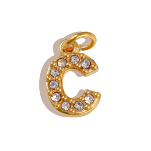 Oferta Especial: Colgante de Acero Inoxidable con 26 Letras Inglesas, Hecho a Mano, con Circonitas, Números del 1 al 9, Accesorios de Joyería - Product Image 5