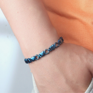 Commercio all'ingrosso Hiphop stile misto accessori rigidi gioielli per uomo <span class=keywords><strong>bracciale</strong></span> cuore cavo in acciaio inox <span class=keywords><strong>bracciale</strong></span> - Product Image 6