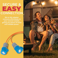 Adaptateur de câble de raccordement électrique en Y pour camping-car, prise CEE 230V 16A vers 2 prises 16A, répartiteur de puissance 2 voies