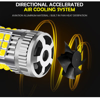 FSYLX 7K 5000LM T20 3030 36SMD Lampe 12V 7440 7443 3156 3157 LED Ampoule Aluminium Blanc Rouge Jaune Conduite Clignotant Feu Stop