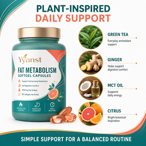 Capsules molles de soutien métabolique 1000mg 60 unités Formule thé vert gingembre huile MCT pour le bien-être quotidien des adultes et des femmes enceintes - Product Image 2