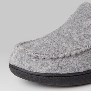 Chaussons d'intérieur et d'extérieur durables et antidérapants pour hommes avec <span class=keywords><strong>semelle</strong></span> épaisse et résistante, mocassins en <span class=keywords><strong>feutre</strong></span> cousus à la main - Product Image 4