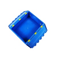 Caisses en plastique pliables empilables avec couvercle, boîte de rangement en plastique avec logo personnalisé, boîte rectangulaire pliable en PP, vente chaude