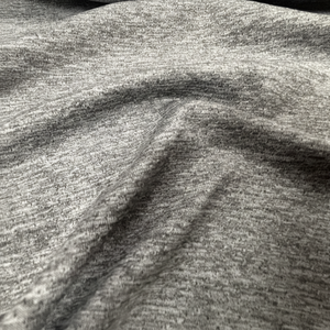 Tissu en maille respirant et absorbant, effet Heather, 94% polyester, 6% élasthanne, écologique, toucher doux, tricot extensible simple, vêtements - Product Image 1