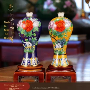 Dai Jialin Cloisonne <b>Vase</b> Long-Lasting High-End <b>Ceramic</b> Porcelain for Home Decor Prosperous Plum Design Living Room 3.80501 - Product Image 3