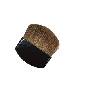 Cepillo de maquillaje <span class=keywords><strong>Kabuki</strong></span> de <span class=keywords><strong>pelo</strong></span> de Animal, cepillo plano de semicírculo para mejillas, herramienta cosmética en polvo para resaltar la cara - Product Image 4