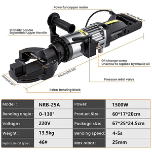 EMEADS Máy Uốn Cốt Thép Xoắn Ốc Cỡ Nhỏ (Máy Uốn Thanh Thép Lên Đến 16Mm)/Máy Uốn Cốt Thép Đã Qua Sử Dụng - Product Image 4