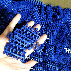 POM-S1100 mm Pitch gıda kızarma ızgara kemer için 15.2 hat düz kafes modüler plastik konveyör bant - Product Image 3