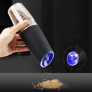 3pcs Set <b>Pepper</b> Spice Grain <b>Mills</b> Porcelain Grinding Core <b>Mill</b> Automatic Salt and <b>Pepper</b> Set With Led Light - Product Image 5