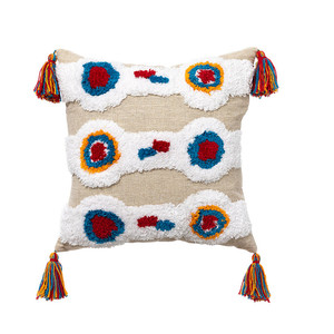 Federa per cuscino da tiro retrò etnica in stile marocchino fodera per cuscino in cotone trapuntato fatto a mano fodera per cuscino per la decorazione del divano di casa - Product Image 4