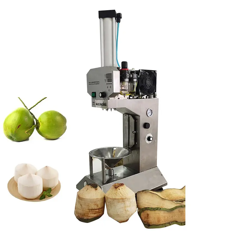 Sbucciatore automatico della noce di cocco che taglia la macchina per la lavorazione della noce di cocco macchina da taglio per sbucciare la noce di cocco