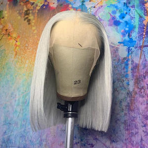 Vente en gros Perruques Bob vietnamien Cheveux humains Perruques Bob dentelle frontale pour femmes Perruques droites Hd Swiss dentelle frontale - Product Image 2