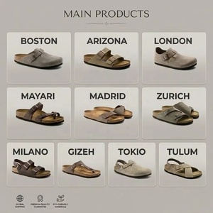 Sandalias de Corcho Estilo BOKEN Uji, Sandalias de Gamuza Premium con Doble Cierre de Velcro para Unisex, Sandalias de Playa para Verano - Product Image 2