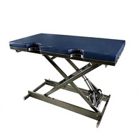 Table d'examen élévatrice à plateau plat en acier inoxydable, réglable en hauteur, pour usage chirurgical et échographique chez les chats/chiens/canins