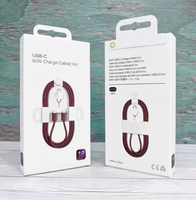 Câble USB Type-C vers Type-C en nylon tressé, charge rapide 60W PD, cœur en cuivre pur, chargeur de téléphone portable écologique