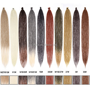 Extensiones <span class=keywords><strong>de</strong></span> <span class=keywords><strong>Cabello</strong></span> sintético, <span class=keywords><strong>trenzas</strong></span> largas <span class=keywords><strong>de</strong></span> ganchillo <span class=keywords><strong>para</strong></span> pelo estilo Hippie, Reggae - Product Image 2