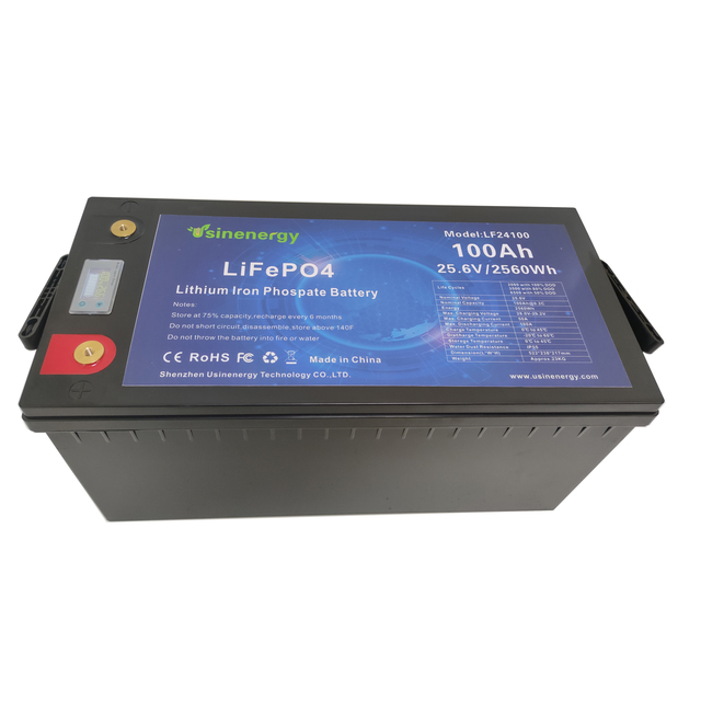 Manufacturer 2560Wh Lifepo4 Battery 25.6v 100Ah 200Ah Class a Rechargeable Lithium Iron Phosphate Battery Pack
