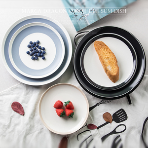 Cuenco de cerámica para pasta de pastelería, mini soporte pequeño PARA CENA DE postre, cargador, platos para ensalada y servidores - Product Image 1