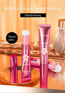 Fard à paupières surligneur liquide végétalien avec acide hyaluronique hydratant et finition mate pour éclaircir les pommettes sous les yeux - Product Image 6