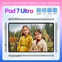 Tablet PC Business Pad 7 Ultra OEM de 11 Pulgadas, Android 15, 16 GB, 1 TB, Cámara de 108 MP, 8000 mAh, 5G, Doble SIM, Personalizable, Venta al Por Mayor, B2B, África, Asia