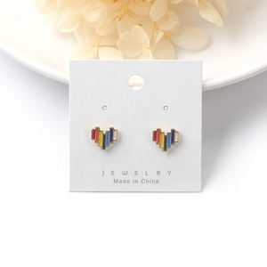 2023 mode Mignon Asymétrique Gouttes Boucles D'oreilles Coeur Crème Glacée Bande Dessinée de Boucle D'oreille Boucles D'oreilles pour les Femmes - Product Image 2