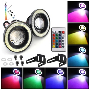 Luz Led antiniebla para coche y motocicleta, Ojos de Ángel Rgb de faro Universal, 2,5/3,0/3,5 pulgadas, Drl, 30w - Product Image 2