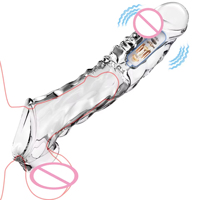 Meistverkauftes Transparentes Mace-Vibrationsset für Männer mit Kristallen, Softcore-Paarspielzeug, Sexspielzeug mit starkem Komfort