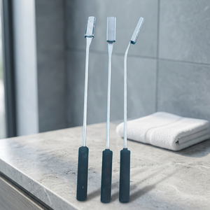 Lot de 3 râpes dentaires équines droites pour le nettoyage des dents de cheval, instruments chirurgicaux écologiques réutilisables en acier inoxydable 304, certifiés CE - Product Image 2