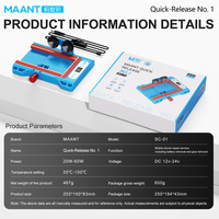 Machine de séparation d'écran à dégagement rapide MAANT SC01 No1 pour iPhone Samsung, dissolvant d'adhésif pour cadre de téléphone 20-100 ℃