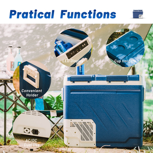 Réfrigérateur portable pour voiture ZA50, nouvelle conception personnalisée, <span class=keywords><strong>50L</strong></span>, 12V, double zone, plastique, mini compresseur, OEM ODM, congélateur - Product Image 4