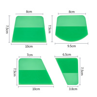 Multi-Functional Rubber Hand Tool for Vehicle Window Scraper Squeegee PPF Film Wrap Water Removal Universal Fit Car Window Tint