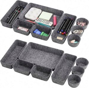Drawer Organizers Bins Felt Storage Bin Office Organizer Shallow <b>Small</b> Desk Organizer Trays <b>Draw</b> Dividers Gifts - Product Image 2