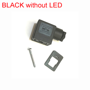 กล่องเชื่อมต่อ BLACK DIN 43650B พร้อมสกรูและปะเก็น ขั้วต่อโซลินอยด์คอยล์ ไม่มีไฟ LED แสดงสถานะ  OEM ปรับแต่งได้ - Product Image 4