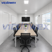 VICDOWEX Bâtiment modulaire préfabriqué en conteneurs à plat avec un design contemporain pour le camp de chantier