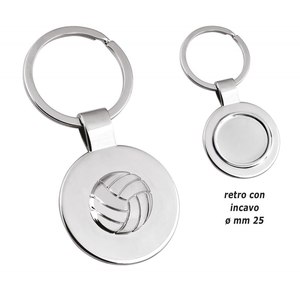 Llavero Metálico Vintage de Moda con Logotipo Personalizado Impreso con Imagen UV, Decoración de Voleibol en Metal y Aleación de Zinc para Llaves - Product Image 1