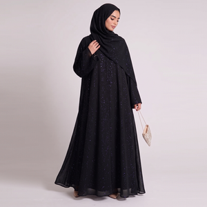 Cardigans longs pour femmes Sharut, robe de soirée dégradée élégante, abaya ombrée, robe <span class=keywords><strong>hijab</strong></span>, robe musulmane, <span class=keywords><strong>vêtements</strong></span> de Dubaï - Product Image 4