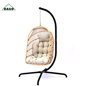 Hamaca de aluminio para jardín, silla de exterior, 3 sillas, muebles dobles, Mainstays de mimbre, columpio para dormir en <span class=keywords><strong>el</strong></span> Patio - Product Image 5