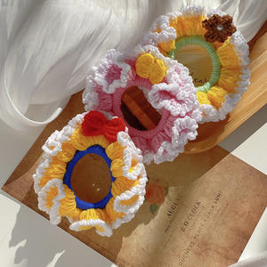 Diadema <span class=keywords><strong>de</strong></span> lana tejida a mano para niños Blancanieves Serie <span class=keywords><strong>de</strong></span> princesas creativas Diadema <span class=keywords><strong>de</strong></span> goma hecha a mano - Product Image 4