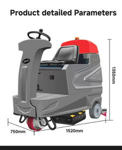 آلة تنظيف الأرضيات الكهربائية البلاستيكية الكبيرة من بوميركو، حالة جديدة، للاستخدام التجاري والصناعي في الكنس والمسح والتلميع - Product Image 3