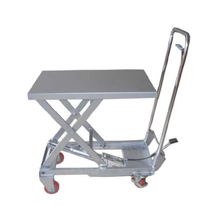<b>Foldable</b> Steel Scissor Lift <b>Trolley</b> With 150mm/sec Lifting Speed for Smal Warehouse CL-H85-4 CL-H85-4 - Product Image 1