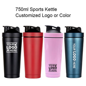 New Design Single-layer Stainless Steel Shaker Cup for Outdoor Sports <b>and</b> Fitness Protein Powder Shaker Bottle with Handle - Product Image 6