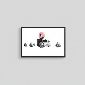 Elevate Your Space with Printed Graffiti Canvas Art Print,<b>BLACK</b> <b>FRAMED</b> CANVAS - Product Image 2
