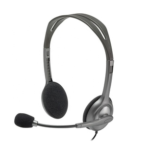 <span class=keywords><strong>Casque</strong></span> stéréo d'origine H110 avec microphone à <span class=keywords><strong>prise</strong></span> unique de 3.5mm <span class=keywords><strong>casque</strong></span> de jeu pour ordinateur bureau réunion en ligne pour <span class=keywords><strong>Logitech</strong></span> H110 - Product Image 1