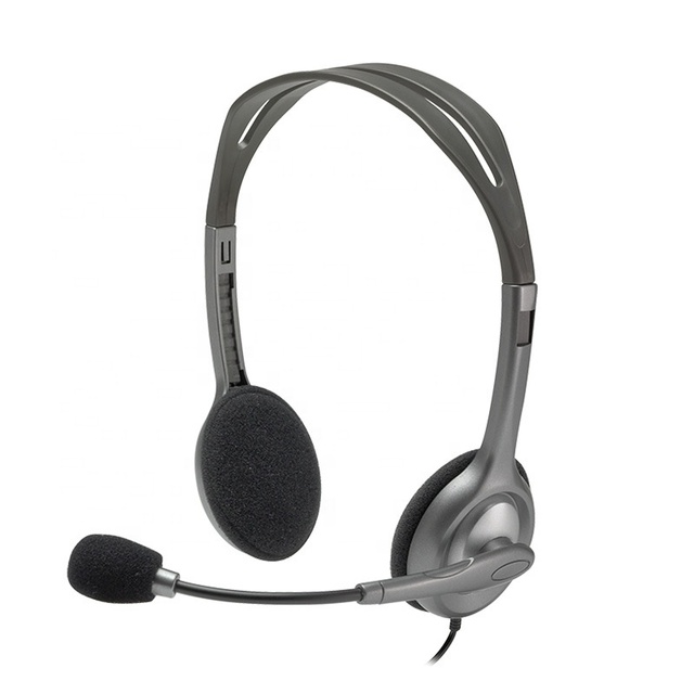 Original H110 Stereo Headphone With Single 3.5mm Jack Microphone Computer Office Online Meeting Gaming Headset for Logitech H110